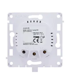 AJAX SYSTEMS Ajax LightCore (1-gang) relé Ajax LightSwitch kapcsolható villanykapcsolóhoz, 868MHz